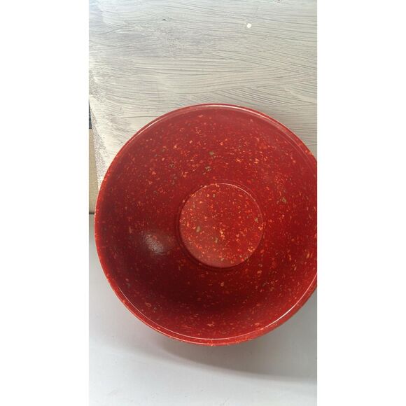 Rachael Ray 4 Qt.  Melamine Garbage Bowl Red - Picture 2 of 5